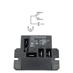 Реле котла, водонагревателя 220 вольт NT90TPNCE220CB аналог NT90TPNCE220CF