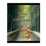 Тетрадь 36 л., А5, клетка, Alingar "Nature", скрепка, второй блок 60г/м2, мелованный картон (стандарт), 4 дизайна в пленке т/у