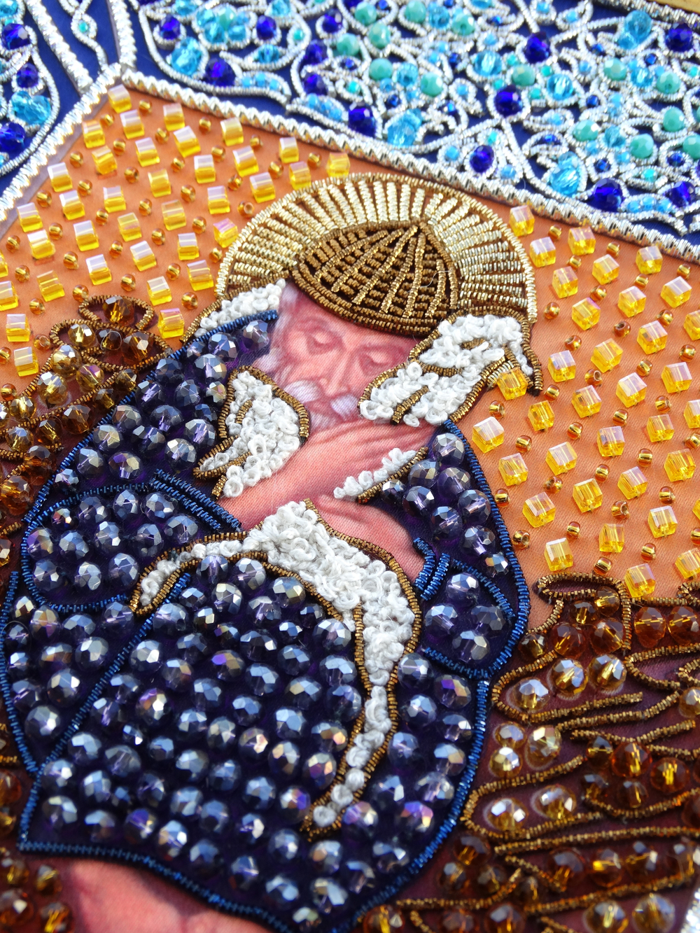 Принт-И23 Ткань с нанесенной авторской схемой Святой Спиридон