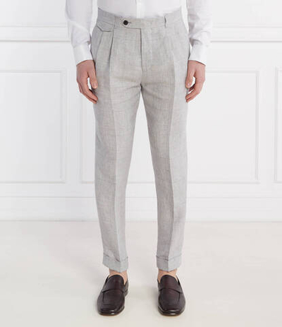 Льняное чиносы 13 Sapo Windsor - серый(30041984)