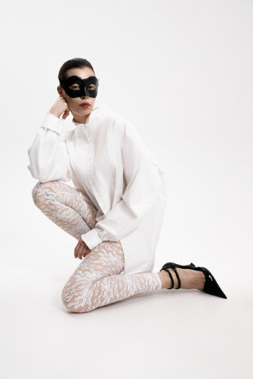 Рубашка-фрак унисекс, белый