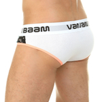 Белые трусы-слипы с черными пайетками (Размер: M) (Цвет: черный)