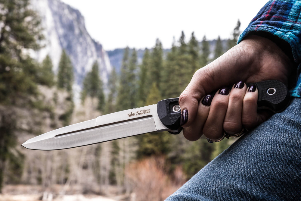 Туристический нож Legion AUS-8 Black Titanium