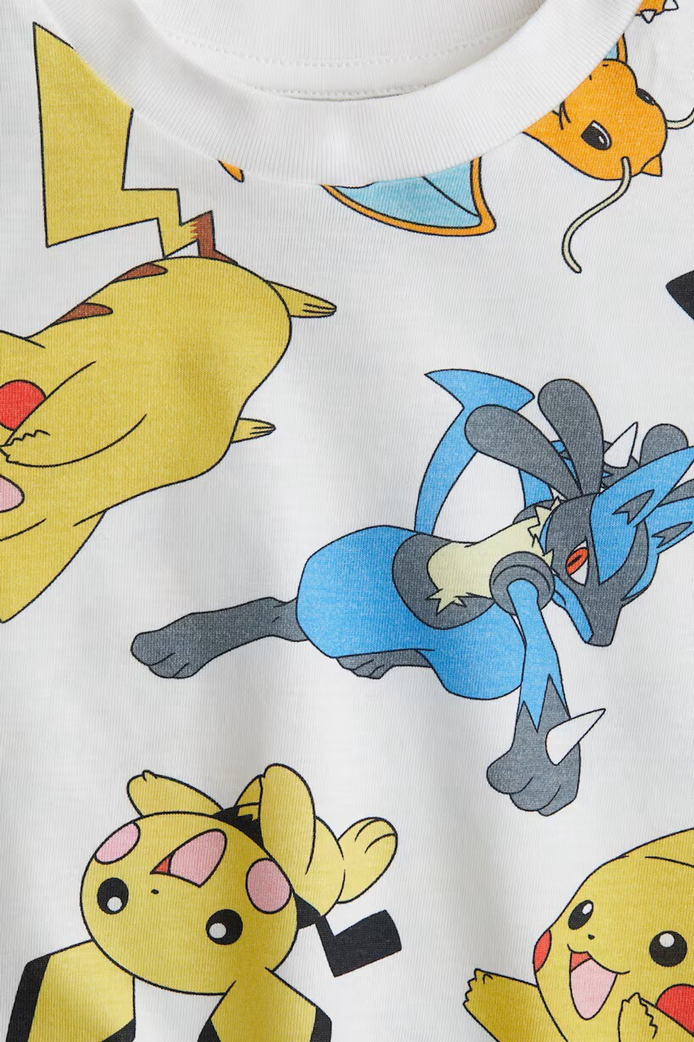 H&M Футболка с принтом, желтовато-белый