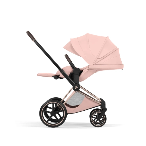 Детская коляска Cybex Priam V Style 2 в 1 Peach Pink на шасси Rosegold