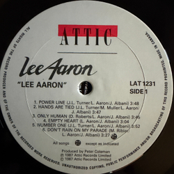 Виниловая пластинка Lee Aaron - Lee Aaron LP