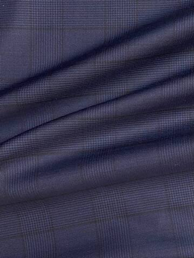 Шерсть костюмно-плательная Guabello 1815 темно-синяя в клетку