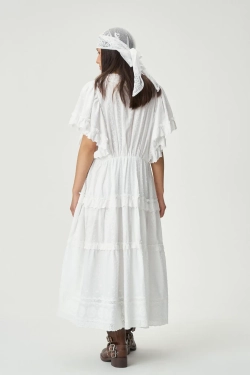 Туника-халат Джипси белая