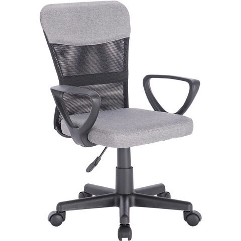 Кресло КОМПАКТНОЕ BRABIX "Jet MG-315", с подлокотниками, серое, 531840