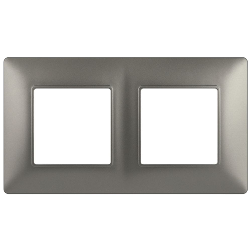 Рамка для розеток и выключателей ЭРА Elegance 14-5002-16 на 2 поста, титан