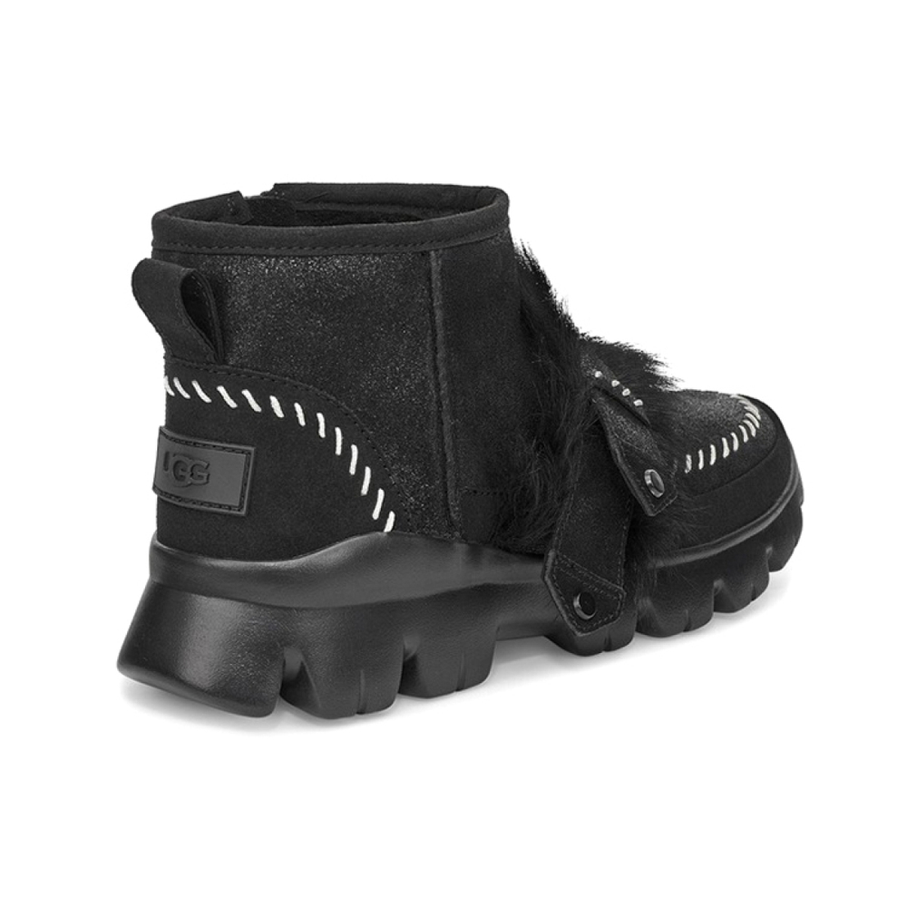 Сапоги UGG Fluff Punk Ankle Boot, 1107309-BLK