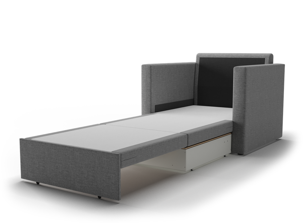 Альфа кресло-кровать (шифт темно-серый)