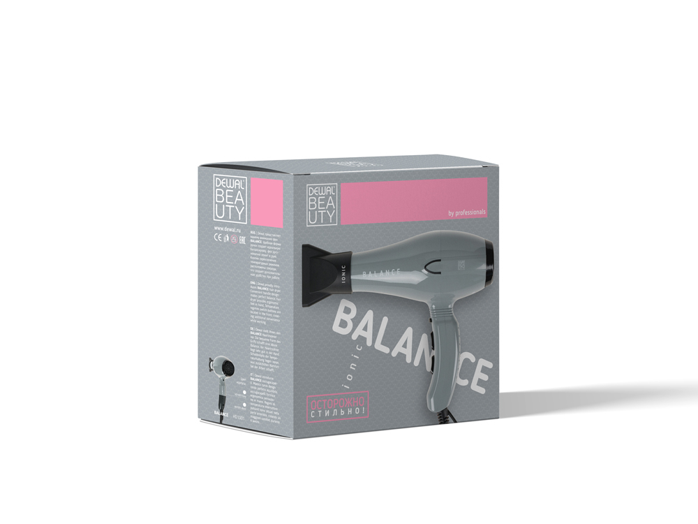 Фен 2200 Вт Balance Grey DEWAL BEAUTY HD1001-Grey