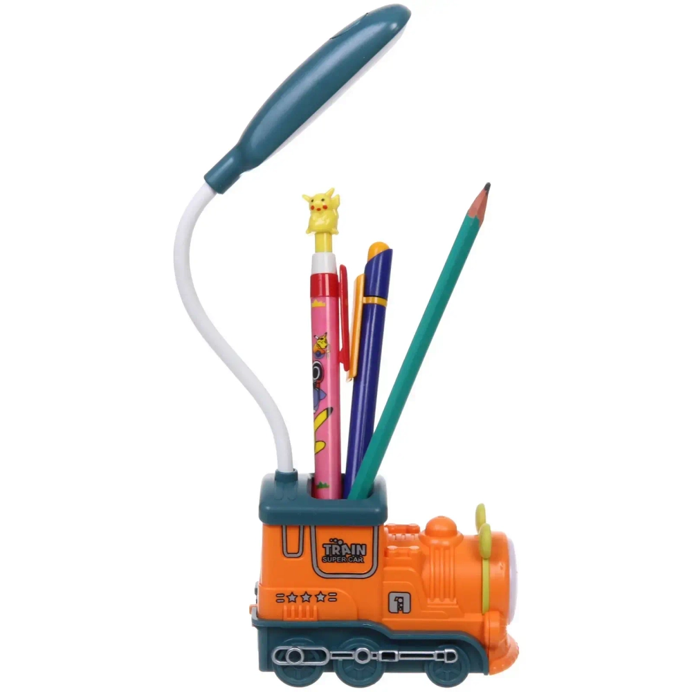 Настольная лампа «Sweet - Паровоз» LED 10*5*21 см, USB 5v 3w, Зеленый/оранжевый