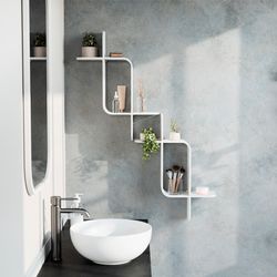 Полка настенная Montage, белая