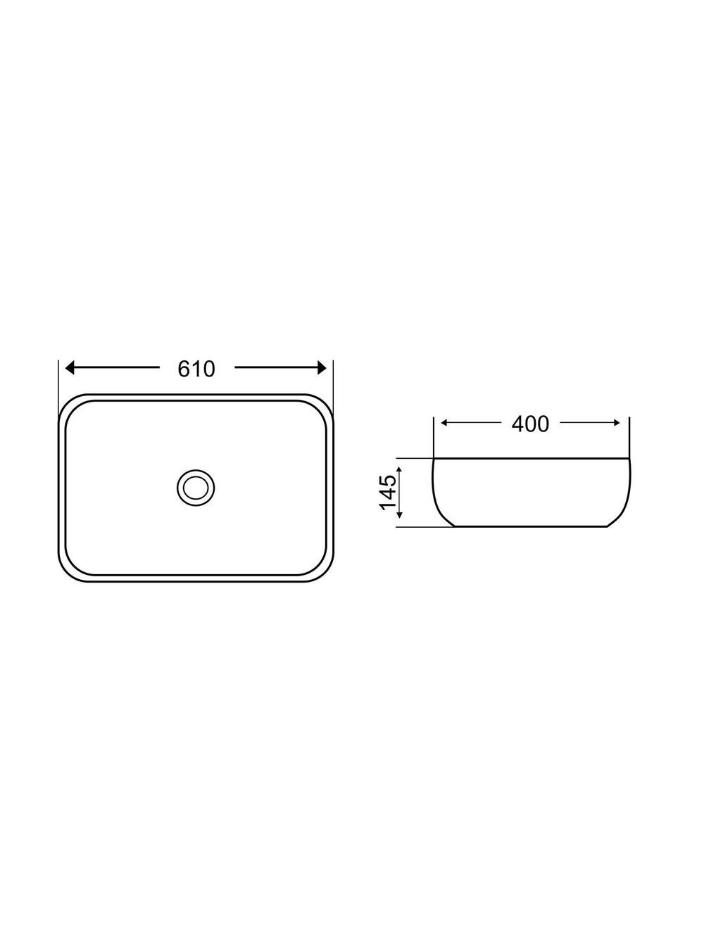 Раковина накладная (мрамор черная с синим и оранжевым)  WeltWasser WW  ELBACH 2143P K501 610х400х145