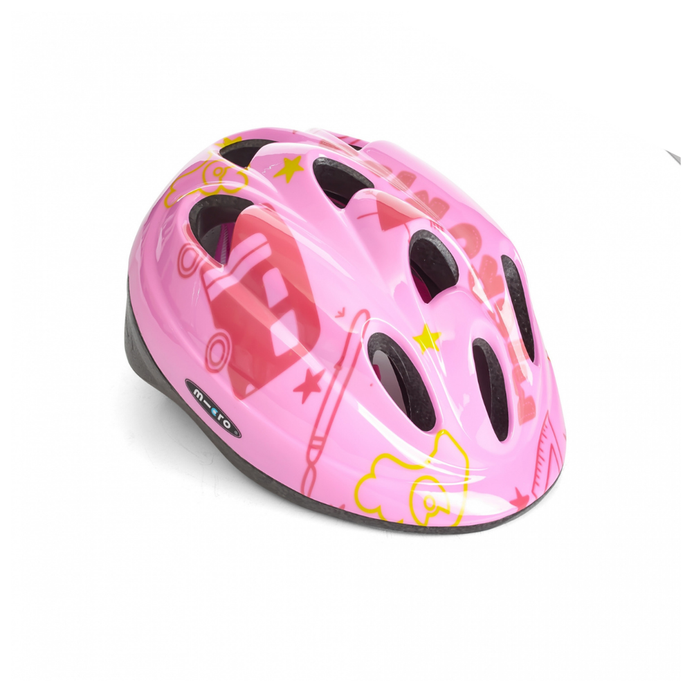 Набор роликовых коньков с защитой MICRO SHAPER COMBO красно-чёрный (25-28)