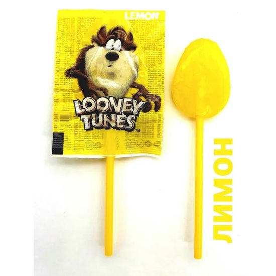 Леденец на палочке Looney Tunes ассорти, 7,25 г (Турция)