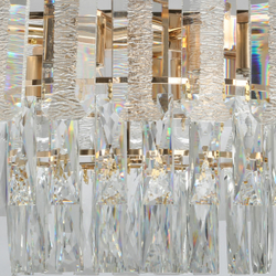 Люстра подвесная хрустальная для гостиной и спальни De City Бриз", 420Вт, площадь освещения 21м²
