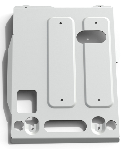 Защита картера Rival для Jeep Grand Cherokee WK2 (V - 3.0D; 3.6; 5.7) 2010-2013/Jeep Grand Cherokee WK2 рестайлинг (V - 3.0; 3.0D; 3.6; 5.7) 2013-2018/Jeep Grand Cherokee WK2 рестайлинг (V - 3.0; 3.6) 2018-н.в., штампованная, алюминий 4 мм, с крепежом, 333.2734.1