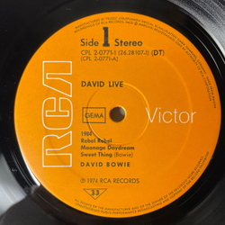 Винтажная виниловая пластинка LP David Bowie, David Live (Германия 1974)