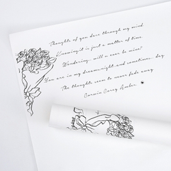 ЛИСТ "Письмо с цветами" 58*58/20шт