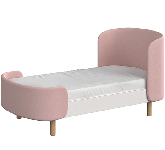 Кровать KIdi Soft для детей от 2 до 4 лет, розовая