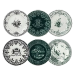 Набор десертных тарелок Les Depareillees Vert (23.2 см), 6 шт.