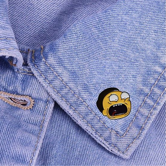 Значок металлический "Морти", 2,5*2,6 см