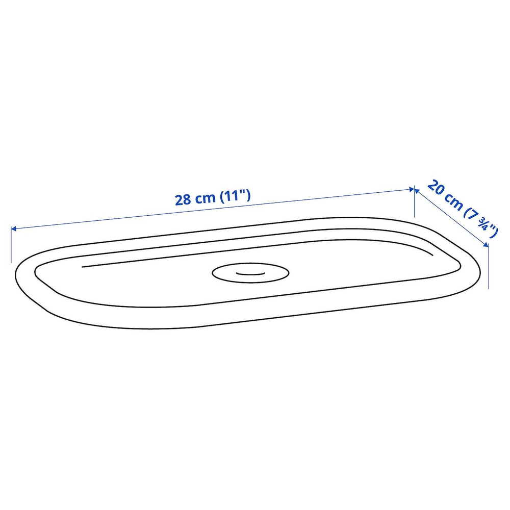 IKEA TROFAST  (ИКЕА ТРОФАСТ)  -  Крышка, белая, 20x28 см