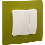 Рамка 1 пост зелёный папоротник ETIKA Legrand