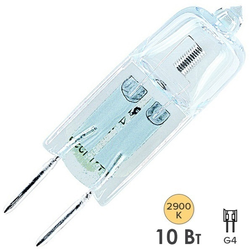 Лампа галогенная капсульная Osram 64415S AX HALOSTAR STARLITE 10W 12V 130lm G4 2000h 4058075094178