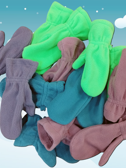 Варежки детские флисовые