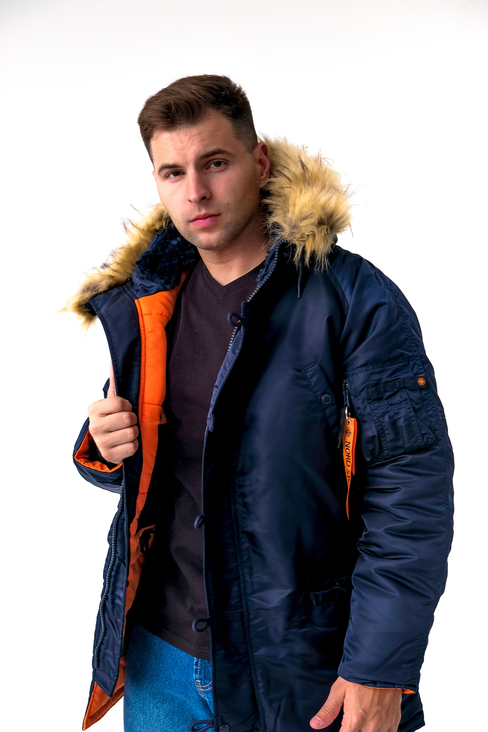 Парка флисовая N3b Husky19 Rep.Blue