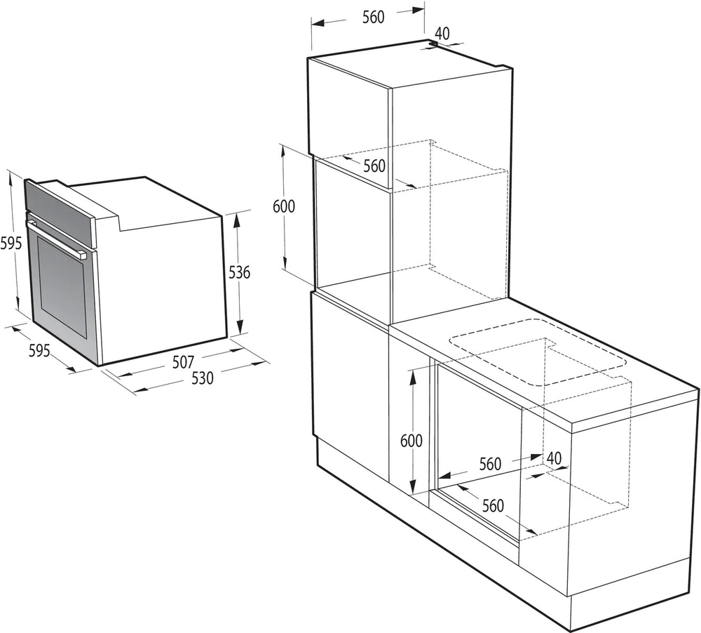 Электрический духовой шкаф Gorenje BO6737E02NBG