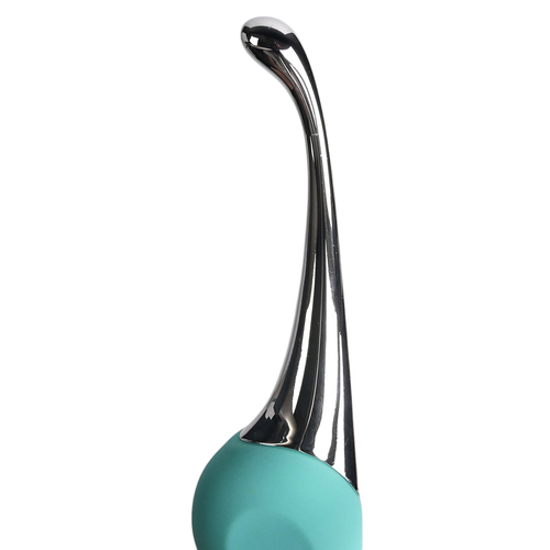 Бирюзовый клиторальный стимулятор Youvic DF946 Blue