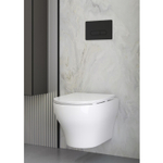 Унитаз подвесной с биде Boheme FIORE 978-SET-2-W, белый глянец с крышкой-сиденьем с микролифтом