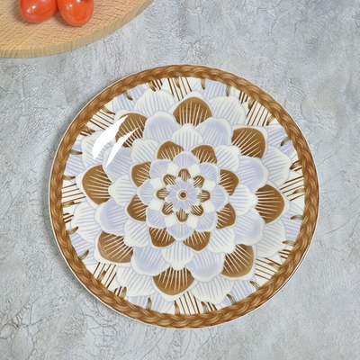 Тарелка мелкая 8" гладкий край (00104207)