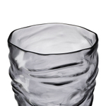 Ваза crumpl, 25 см, серая