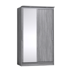 Шкаф-купе с зеркалом Strike 1200 Atelier светлый