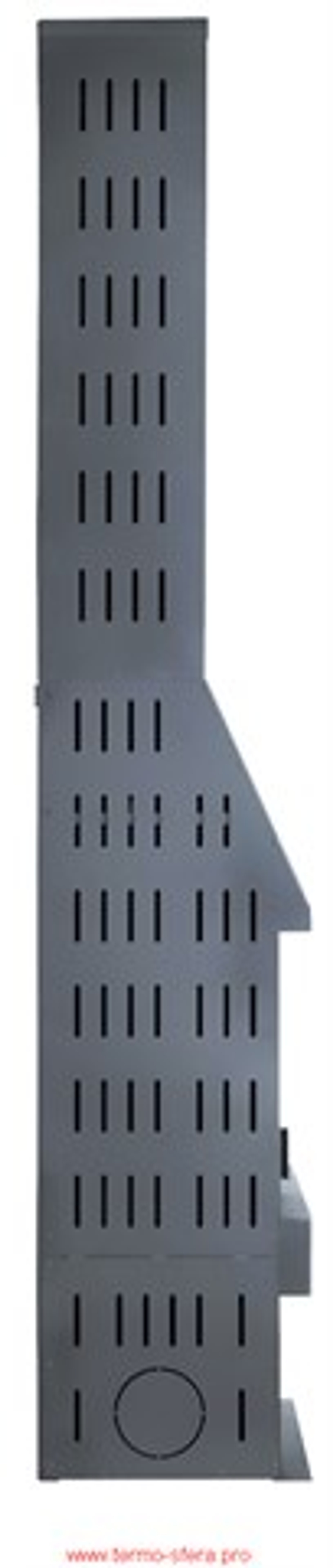 Камин ПРАГА УГЛОВОЙ правый черный, шамот черный