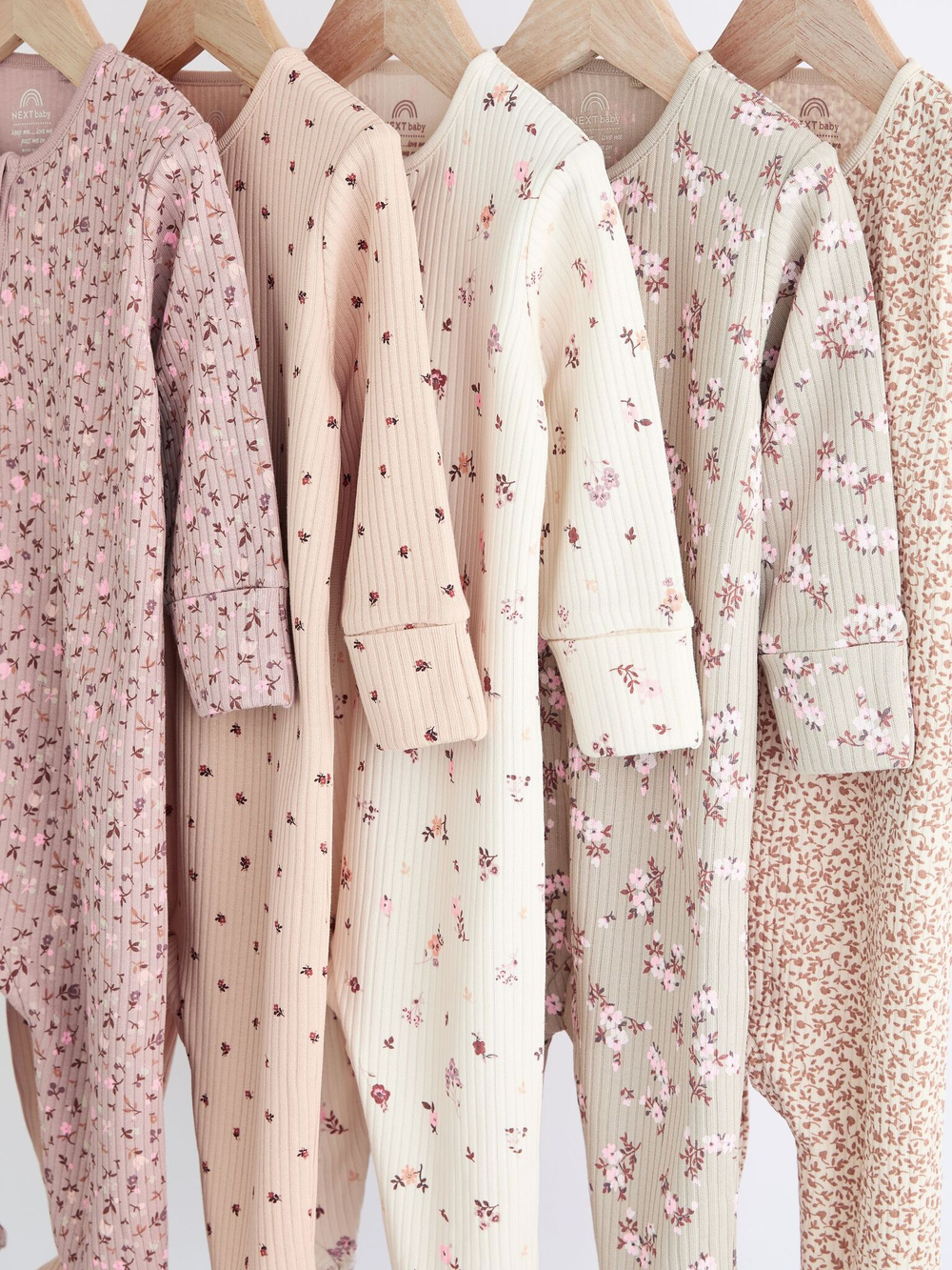 Комбинезон / Cлип для малышей Next K79-488, 5 шт., Молочный, Розовый