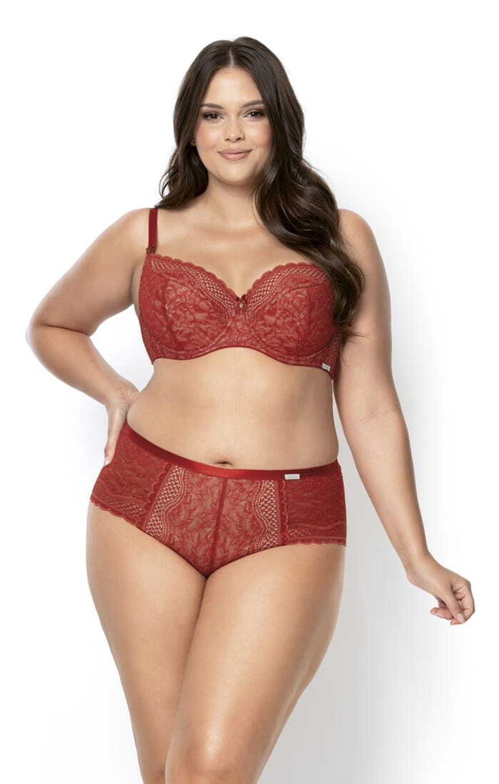 Бюстгальтер Clarisa с чашками на тонком поролоне (Размер: 95D) (Цвет: терракотовый)