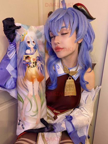 Мини дакимакура Широ из Нет игры — нет жизни арт. M0115, 60х20 см