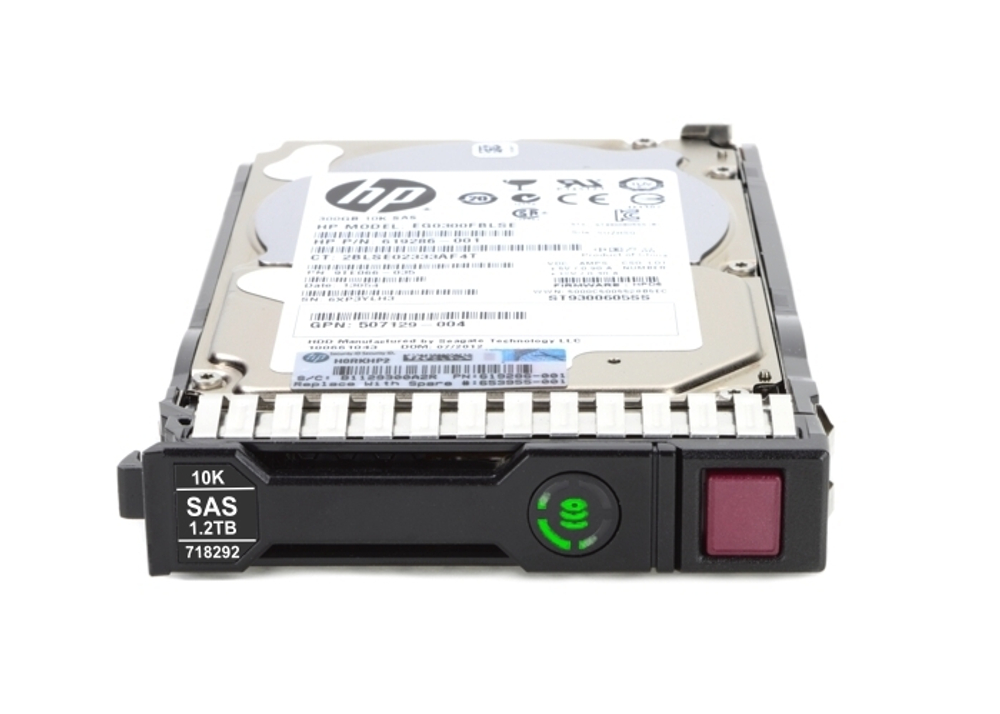 Жесткий диск HPE 718162-B21 HP V2 G8 G9 1.2-TB 6G 10K 2.5 SAS