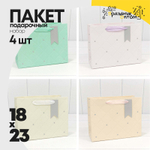 Пакет подарочный 23х18х10см Премиум "Эксклюзив" (Микс)