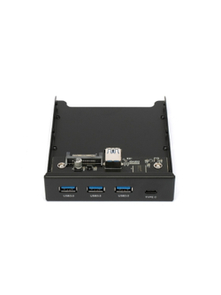 Gembird Планка USB 3.0 на переднюю панель 3.5, 3 порта USB и 1 порт Type-C (FP3.5-USB3-3A1C)