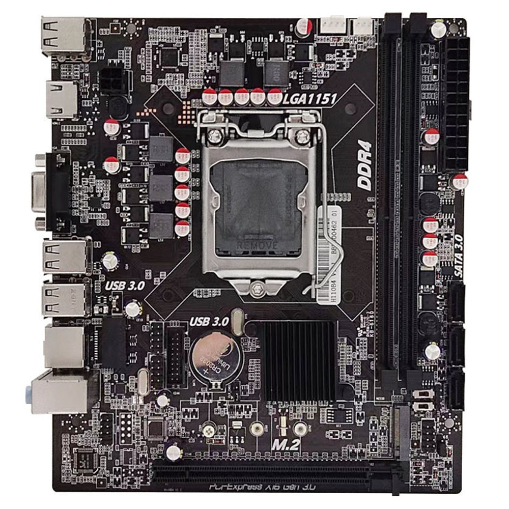 Материнская плата ZCZF H110B4, Socket1151, mATX, Retail, 2xDDR4, PCIe3.0,  1xM.2, 100LAN, 6xUSB2, 4xUSB3, VGA, HDMI (ZCZF-H110B4) – купить за 4 010 ?  | COMEPART