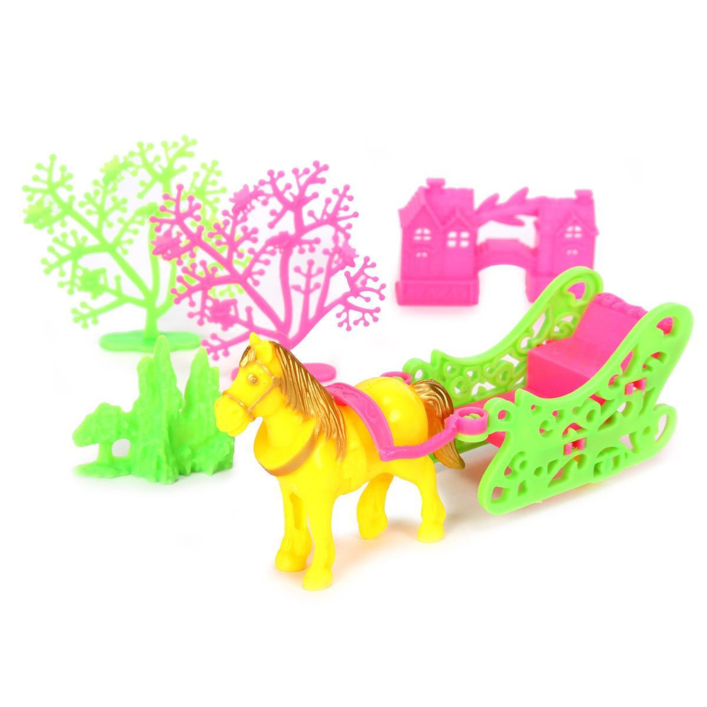 Дом для куклы с мебелью и аксесс., коробка 6661