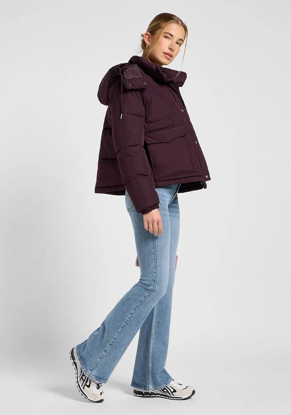 Куртка SHORT PUFFER WITH HOOD 112372631